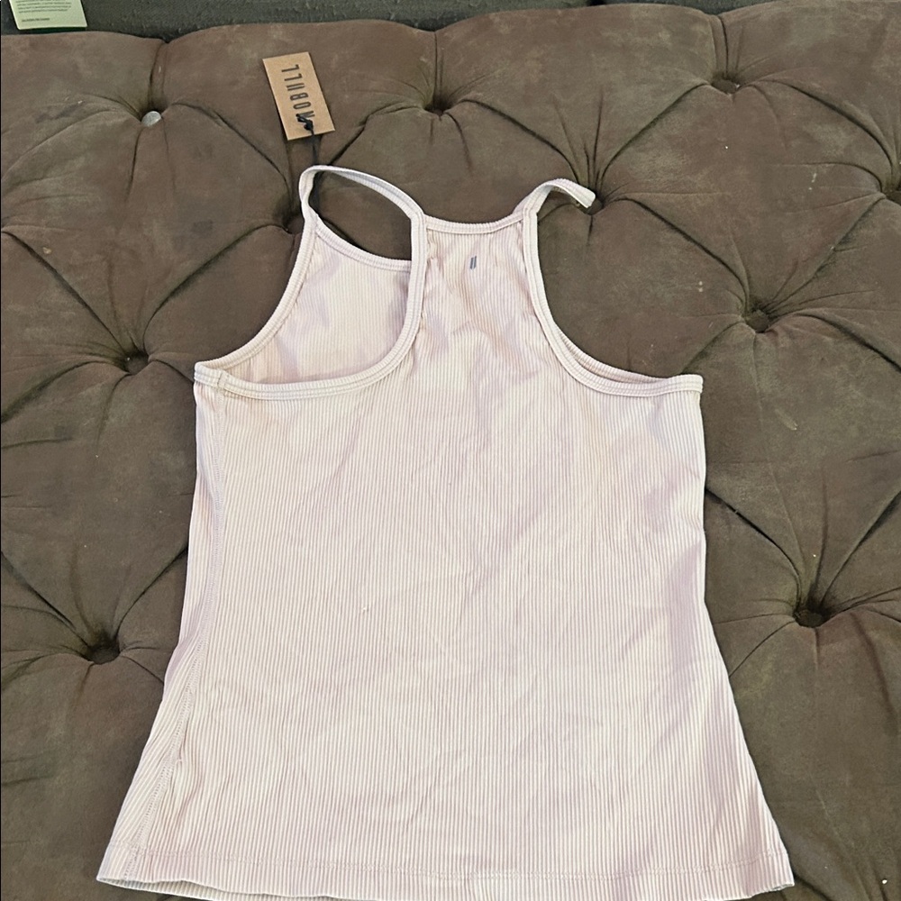 NOBULL White Ribbed Camisole Top - Picture 3 of 3
